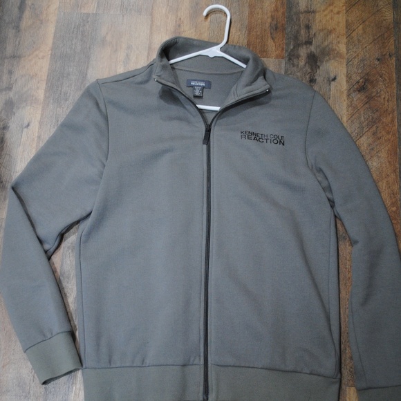 Kenneth Cole Reaction, Men's M, Gray Sweatshirt (zip-up) - Picture 1 of 4